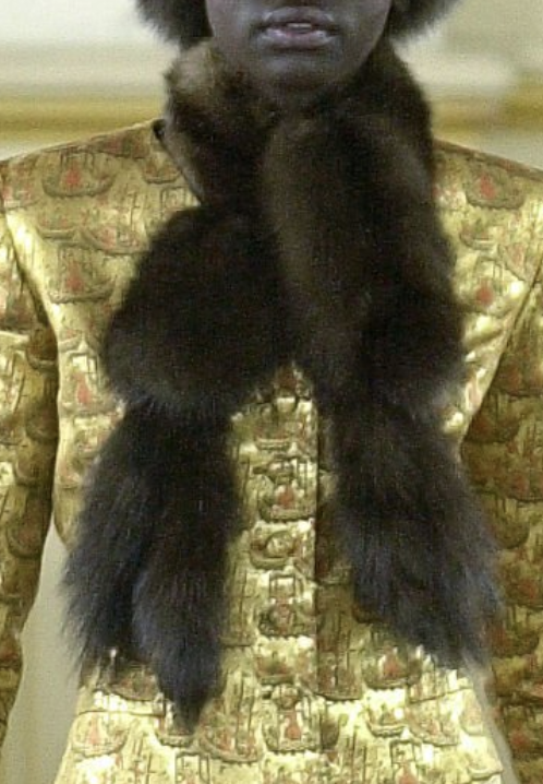 Balmain Couture Fur Scarf