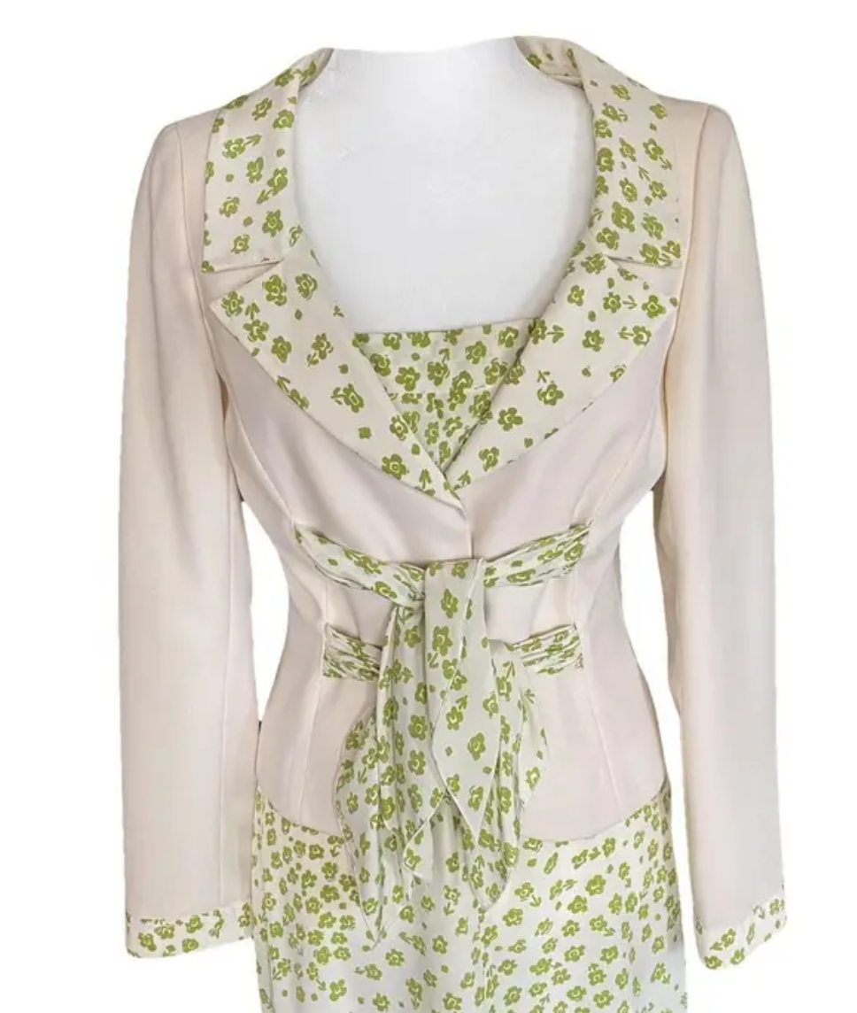 Valentino White Printed Jacket