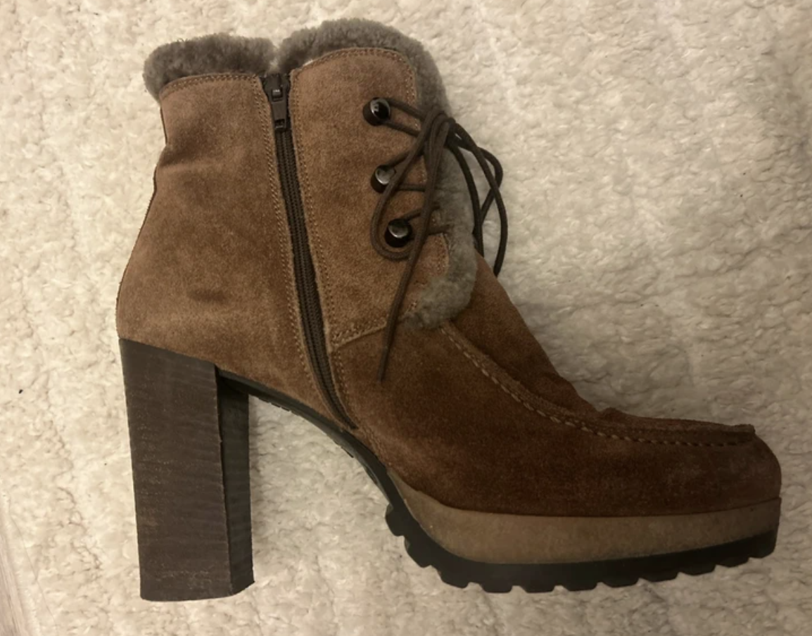 Scapa Fur Trimmed Ankle Boots