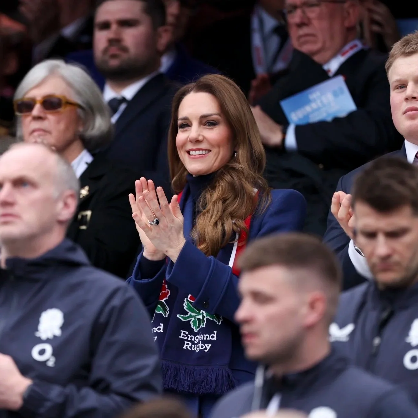The Princess of Wales attends England v Ireland Rugby Game