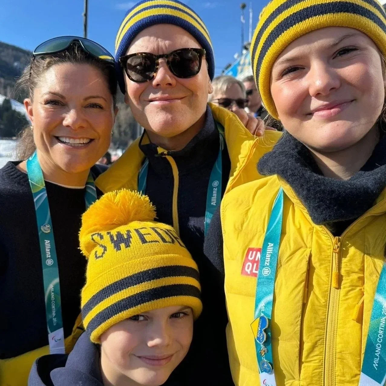 Swedish Crown Princess Family attends Milano-Cortina 2026 Olympic Games - Day 16