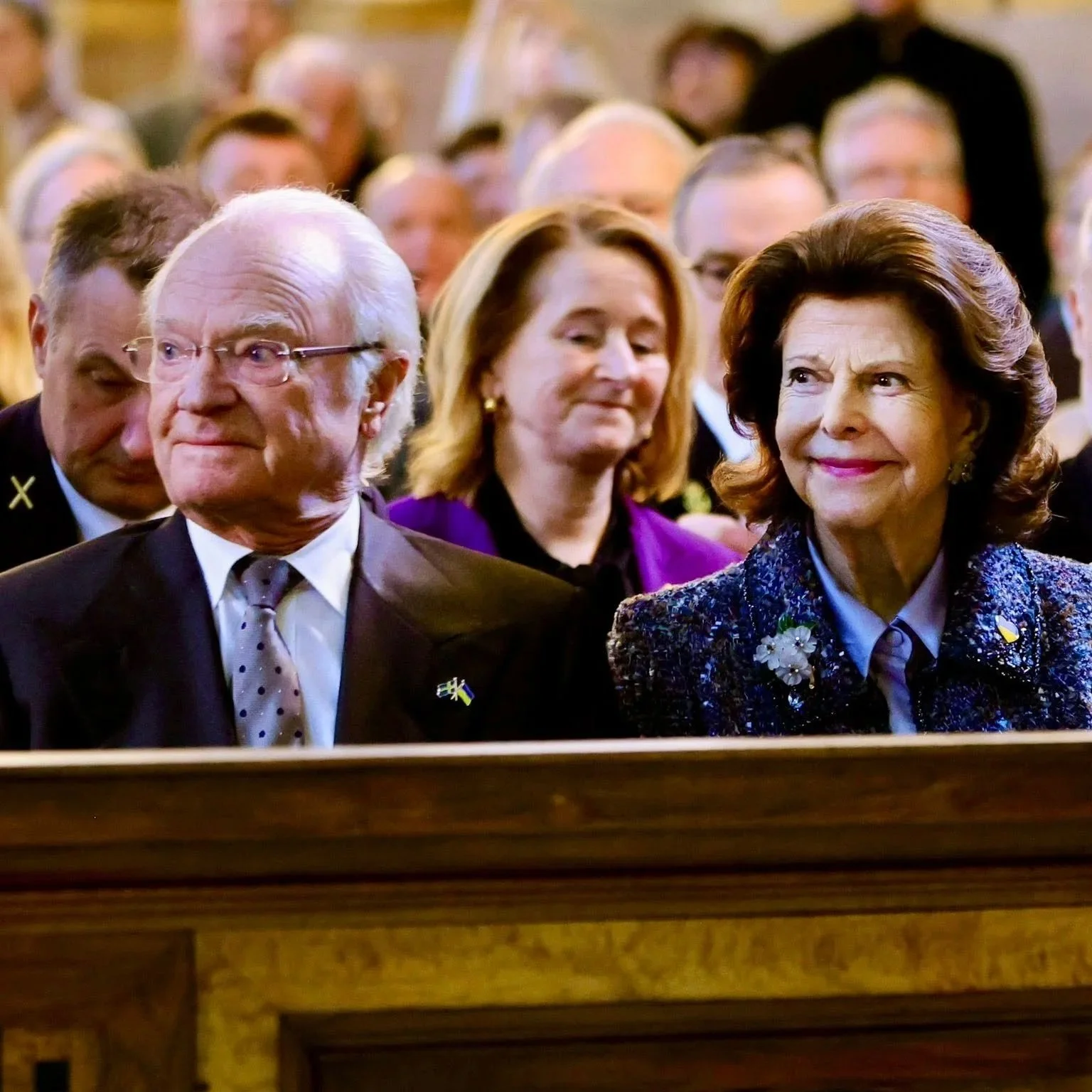 King Carl Gustaf and Queen Silvia attend peace prayer for Ukraine