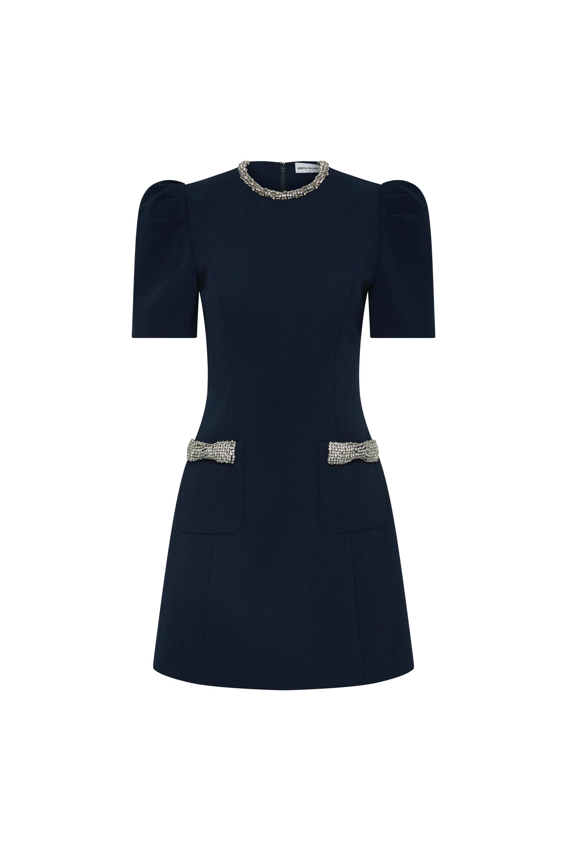 Rebecca Vallance Nemy Mini Dress in Navy.png