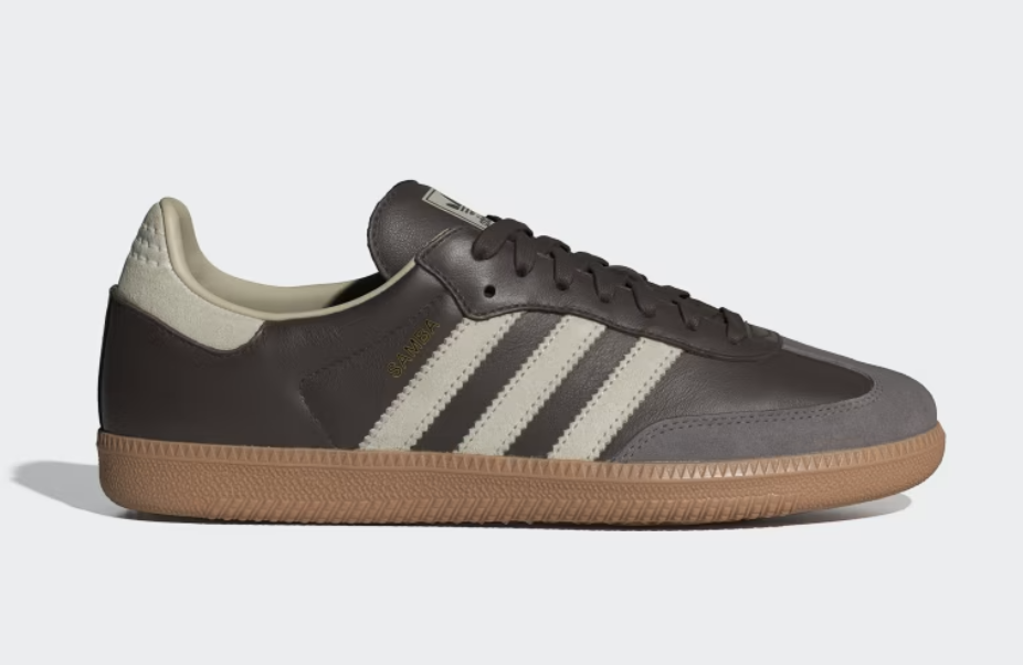 Adidas Samba OG Trainers in Brown / Putty Grey