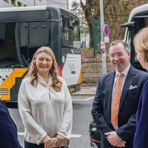 Grand Duke Guillaume and Grand Duchess Stéphanie visit Maison des Droits humains