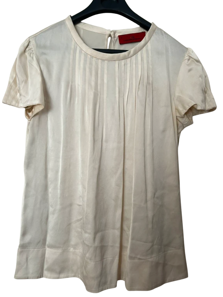 Carolina Herrera Pleat Details Silk Blouse