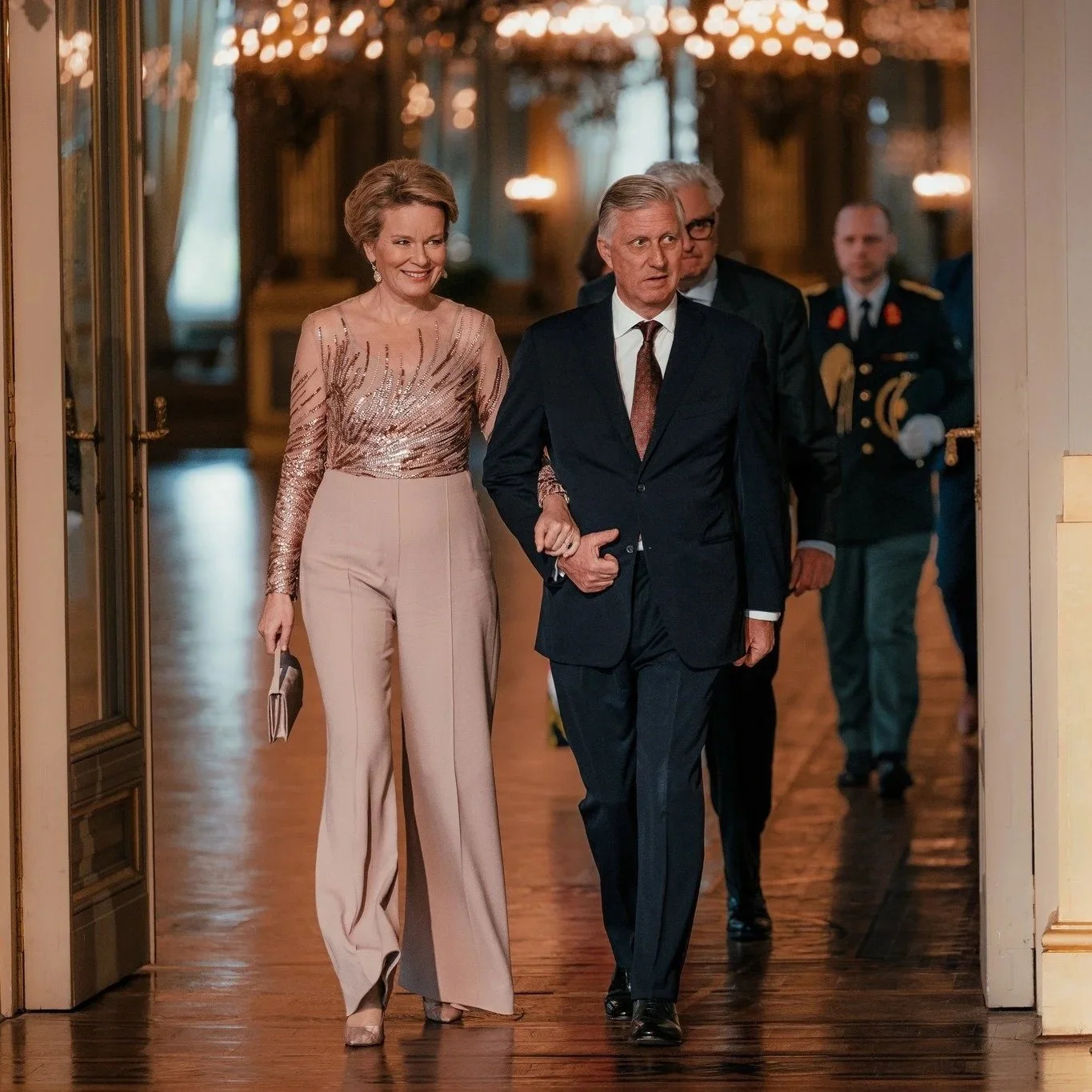 King Philippe and Queen Mathilde attend Spring Concert at Royal Palace