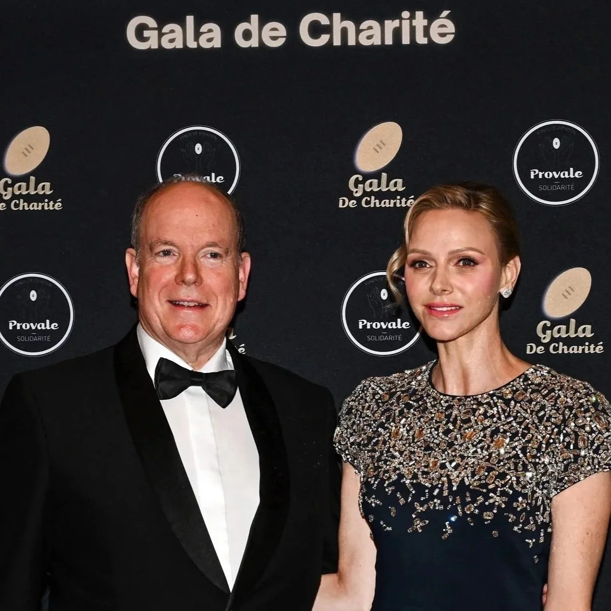 Prince Albert and Princess Charlene attend Provale Solidarité charity gala