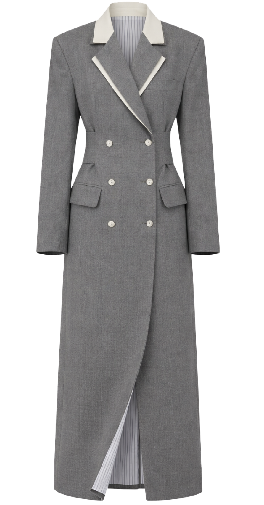 Tolu Coker Double-Breasted Blazer Frock Coat