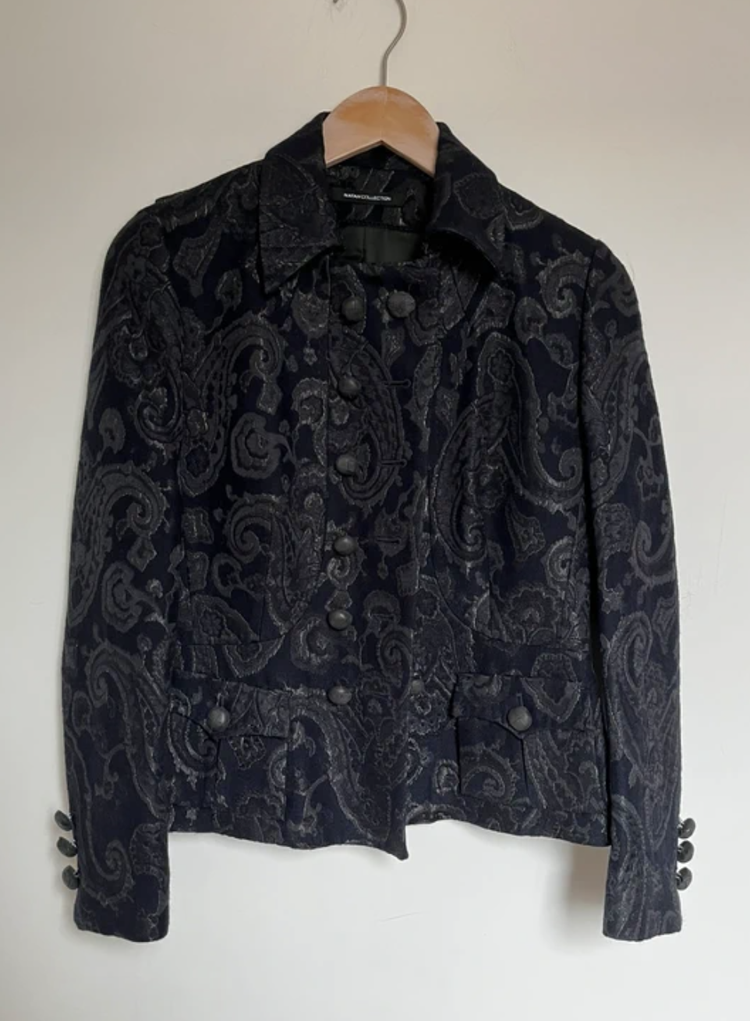 chinese dress ladies Elie Saab // Black Floral Lace Dress  VSP Consignment
