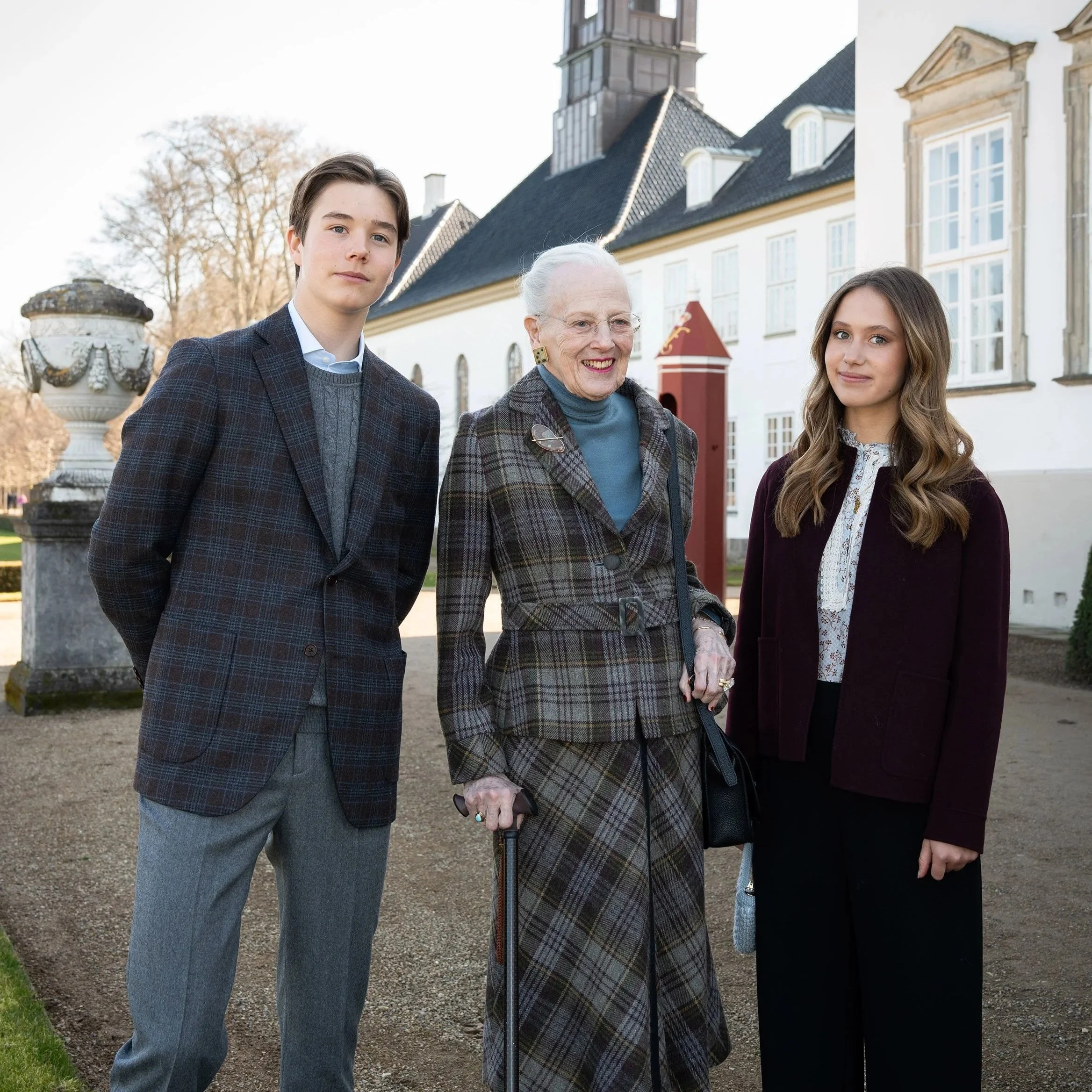 Prince Vincent and Princess Josephine attend service with Queen Margrethe
