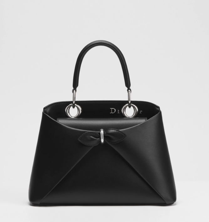 Christian Dior Cigale Bag in Black Supple Calfskin Leather