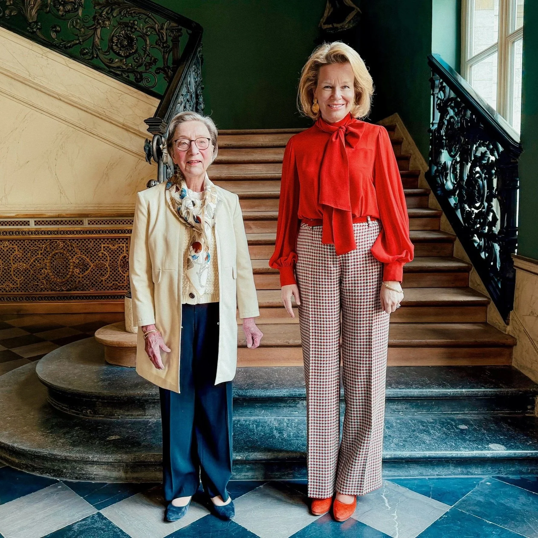 Queen Mathilde meets Claire Pahaut