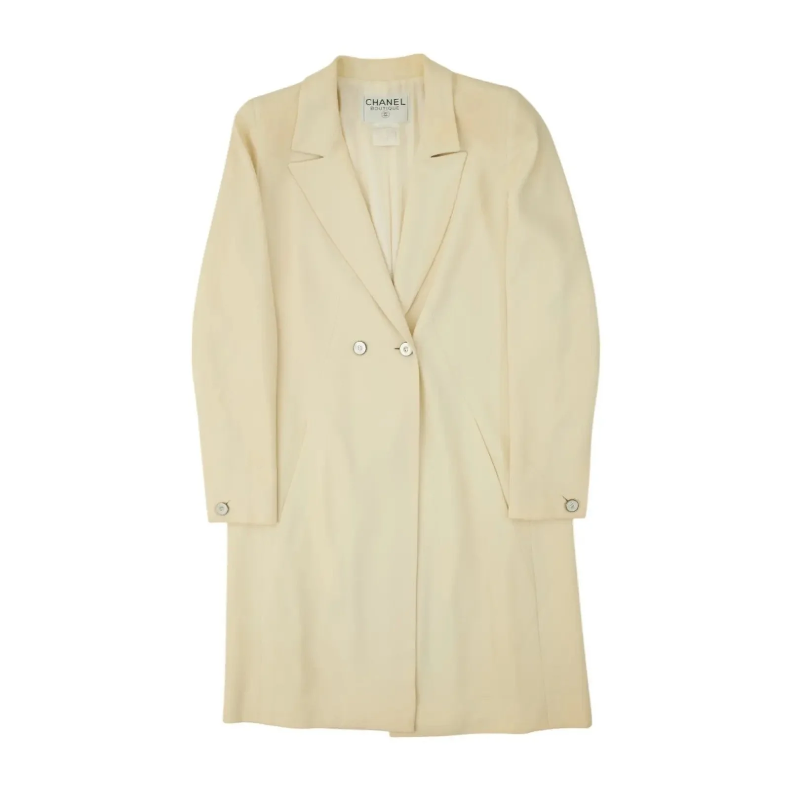 Chanel Double-Breasted Silk Coat.jpg