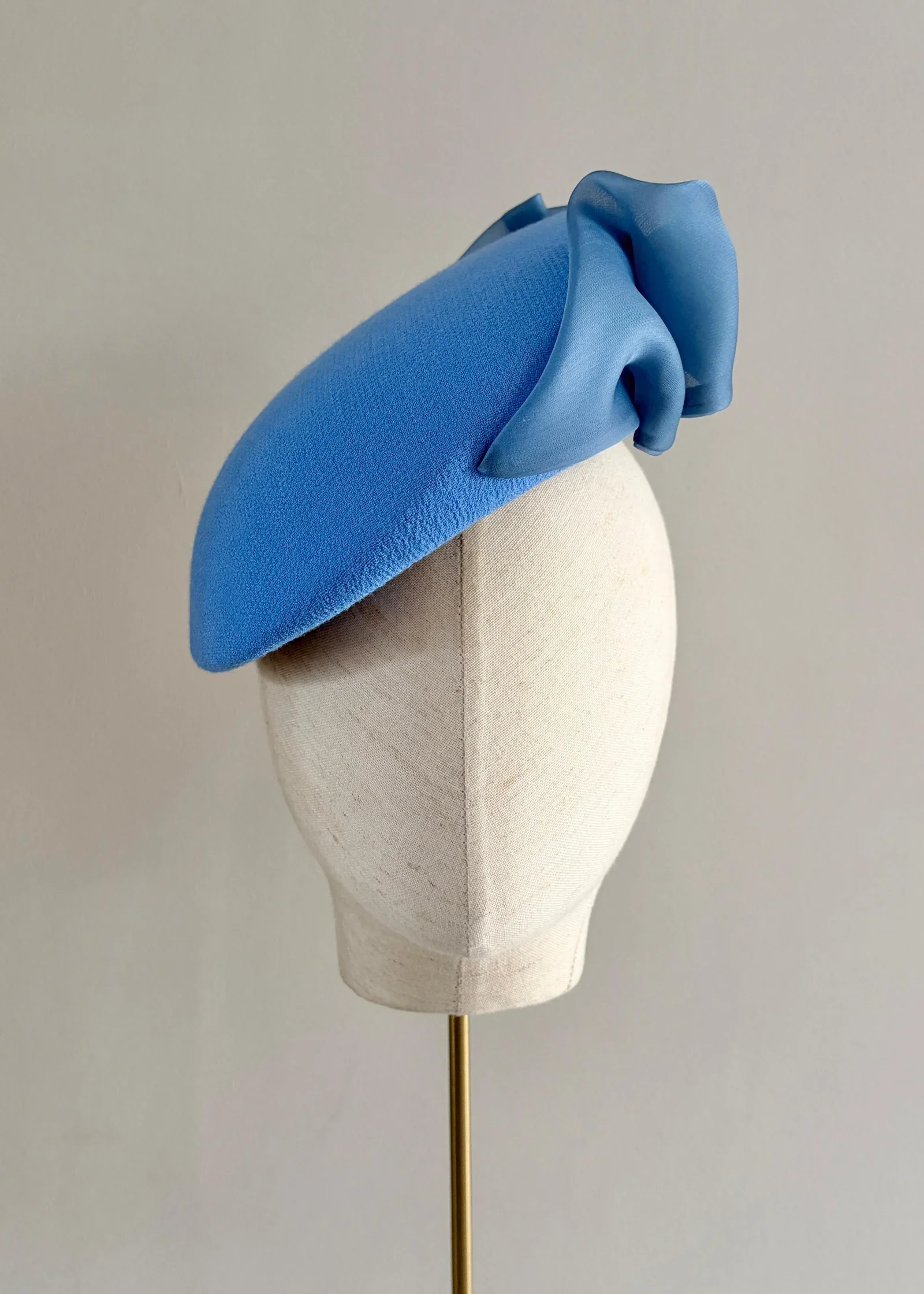 Jane Taylor Chelsea Beret in Crepe with Organza Bow