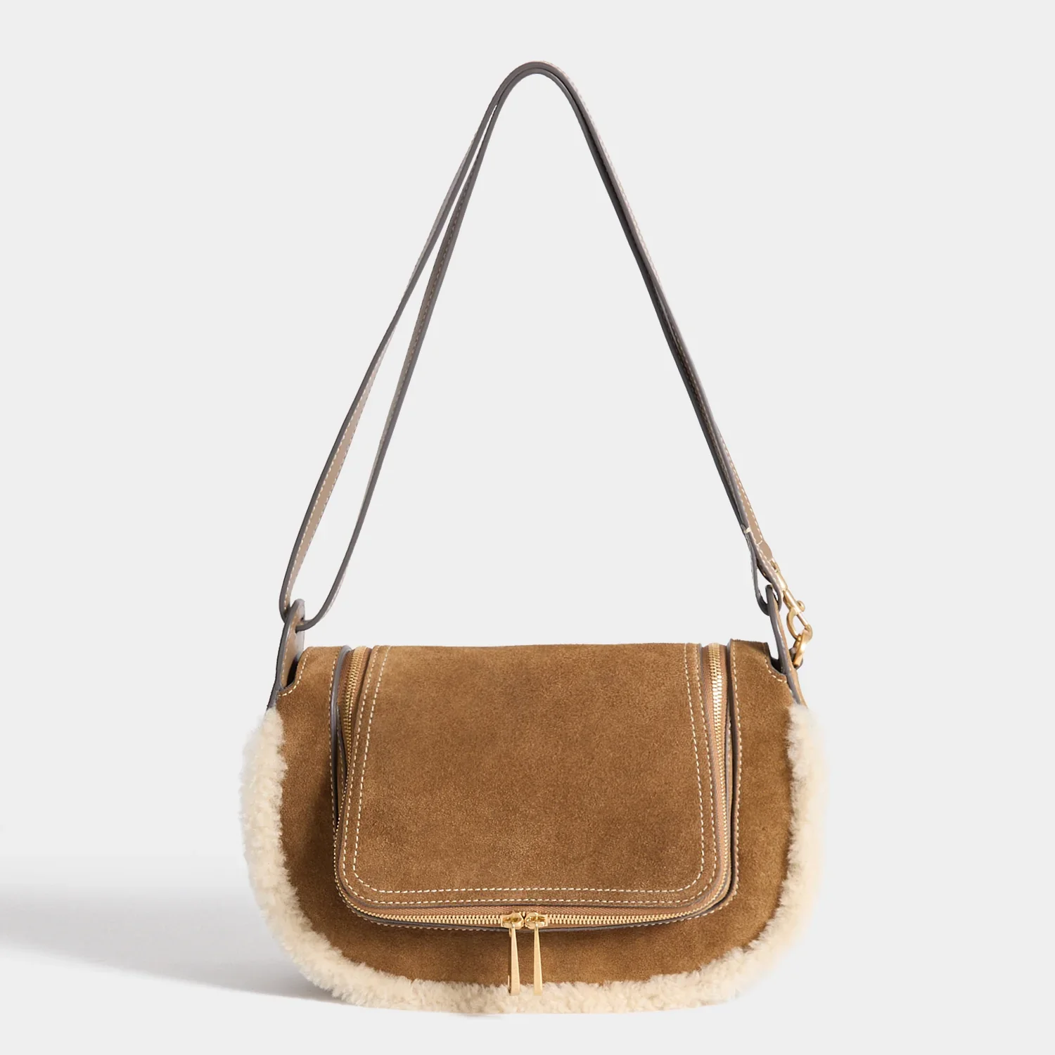 Anya Hindmarch Vere Shearling Two-Way Crossbody Bag