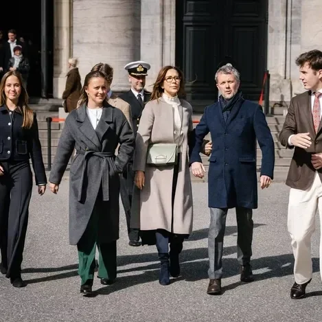 Danish Royal Family attends Easter High Mass