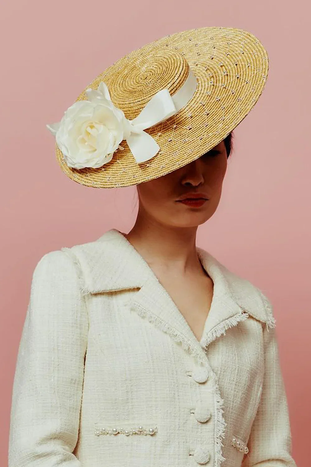 Awon Golding Golden Straw Boater