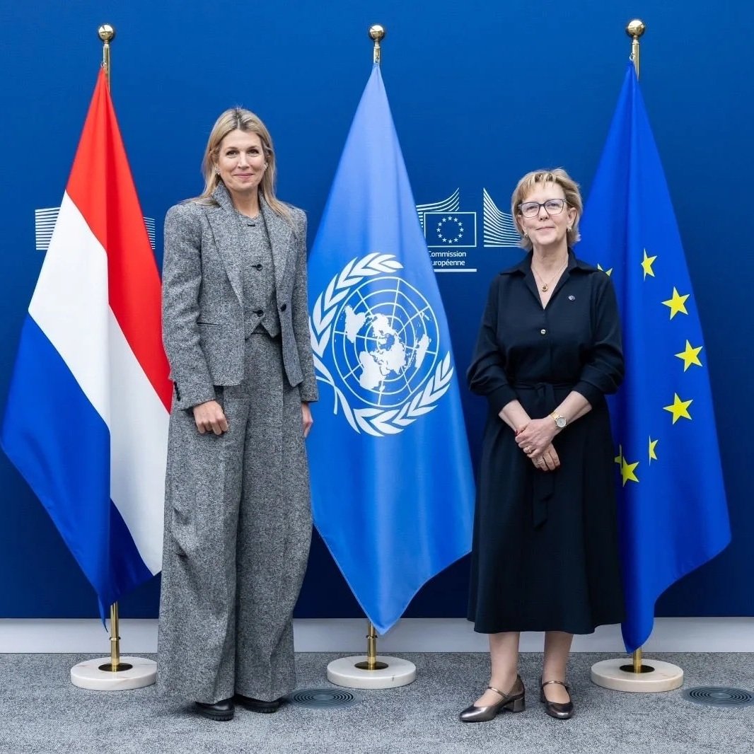 Queen Maxima meets European Commissioner for Financial Stability, Financial Services and the Capital Markets Union