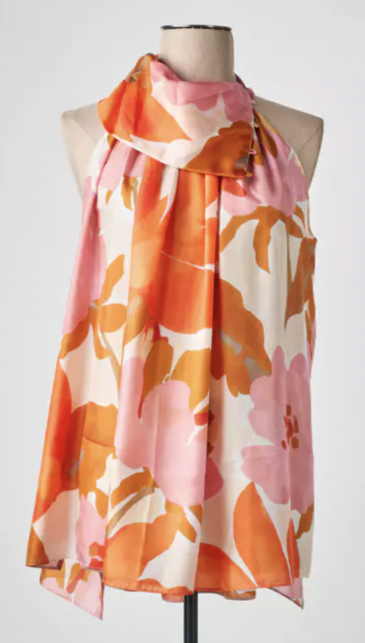 Hugo Boss Sleeveless Floral Blouse