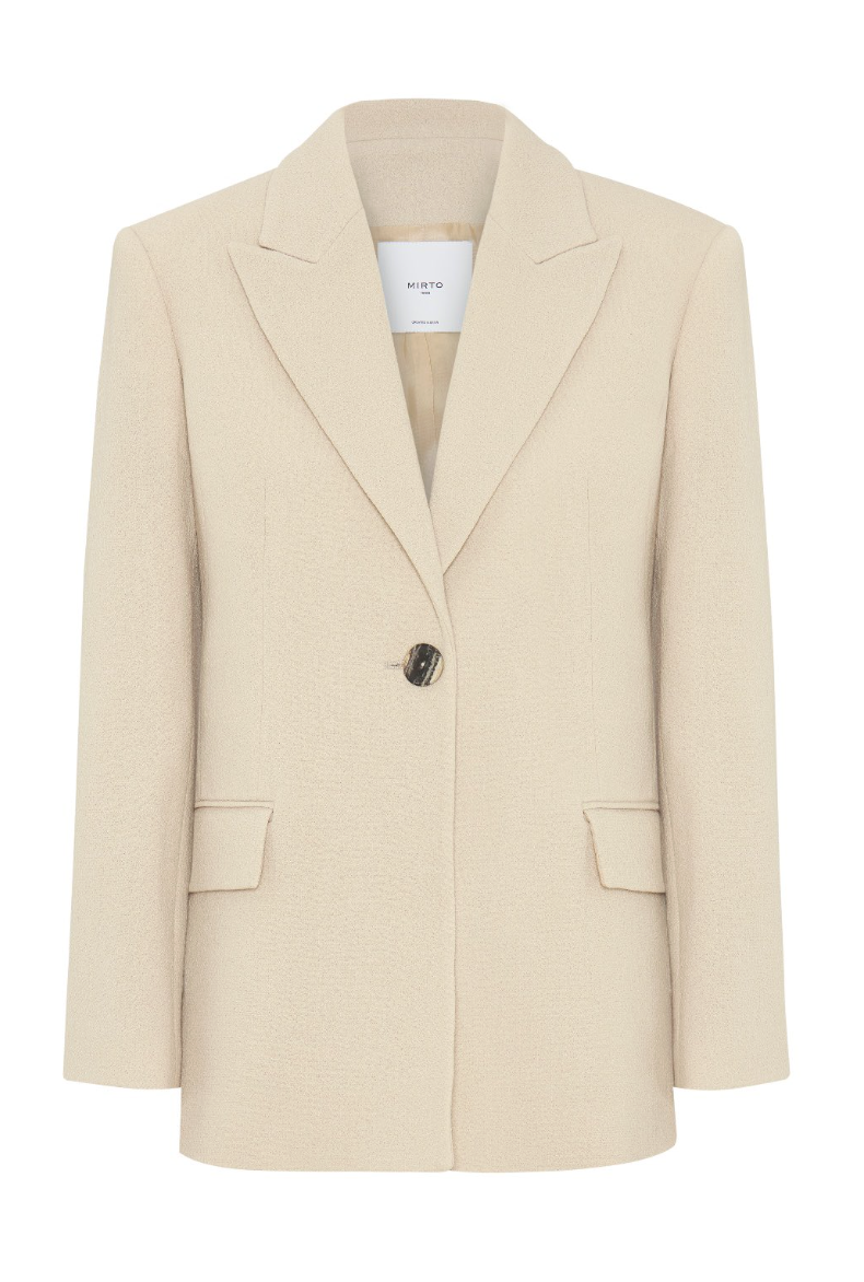 Mirto Textured Single-Breasted Blazer