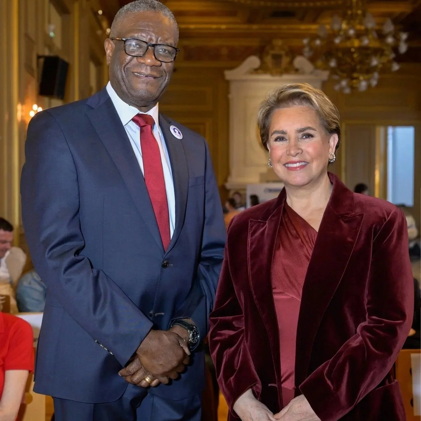 Grand Duchess Maria Teresa attends Prix Antoinette Fouque ceremony