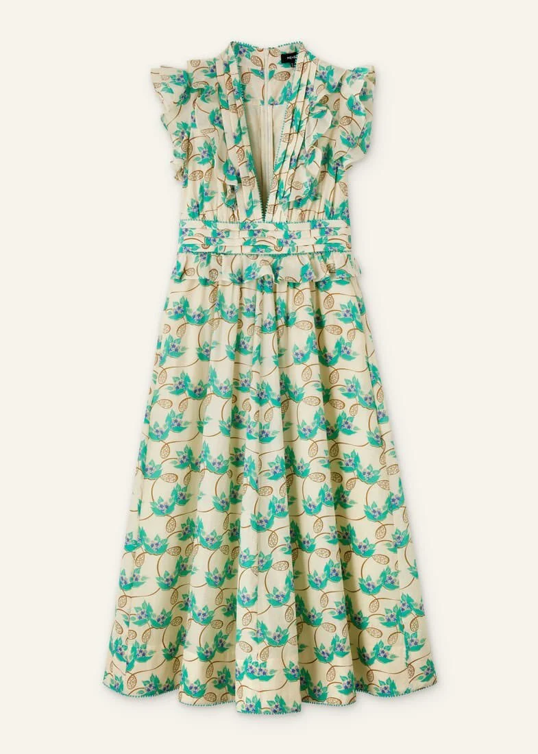 Me + Em Silk Cotton Waterlily Dress