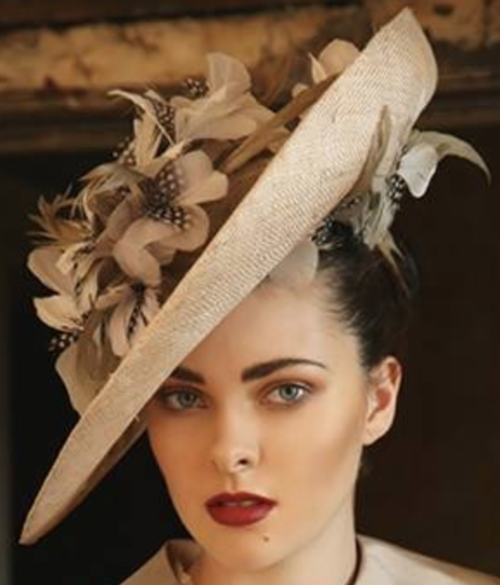 Jane Taylor Straw and Feathers Hat