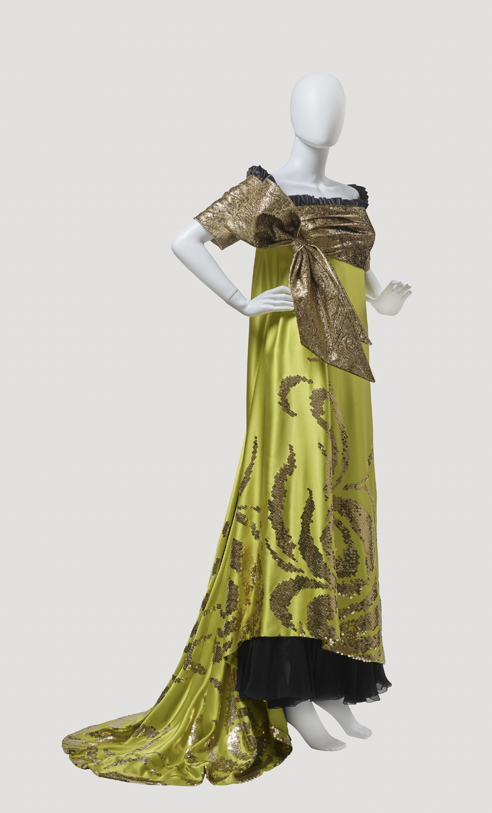 Carven Haute Couture Embroidered Lurex Gown