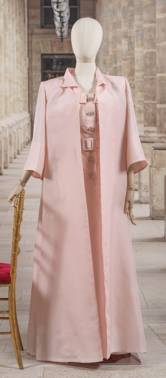 Yves Saint Laurent 2001 Couture Long Coat in Pink