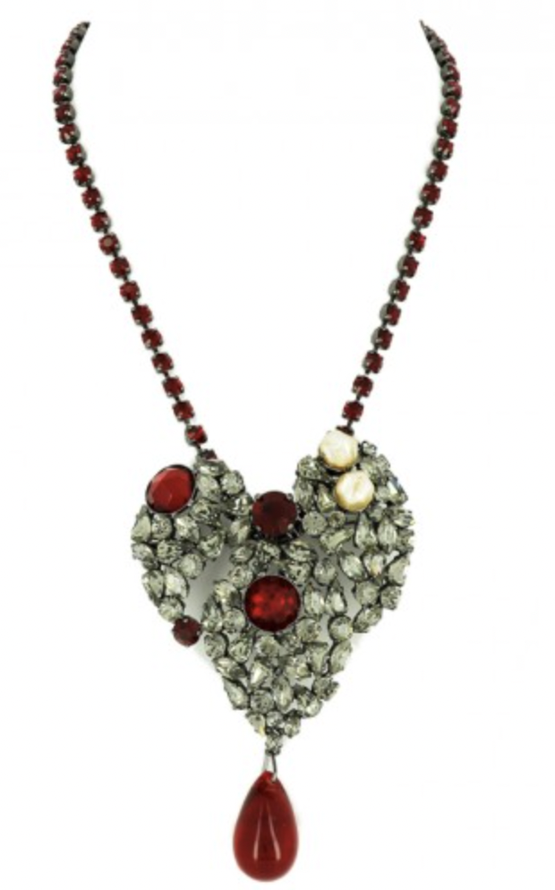 Yves Saint Laurent Heart Pendant Necklace