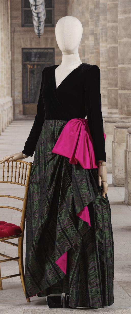 Balmain Couture Silk Velvet Gown