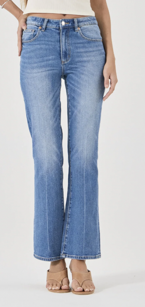 Rolla's Midtown Bootcut Jeans in Iris Blue