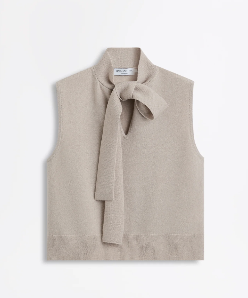 Scanlan Theodore Cashmere Tie Sleeveless Tank