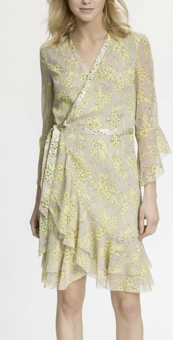 Georges Rech Wrap Floral Print Dress