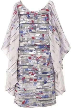 Giorgio Armani Embellished Cape Dress