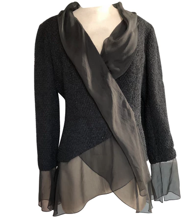 Chanel Bouclé and Chiffon Jacket