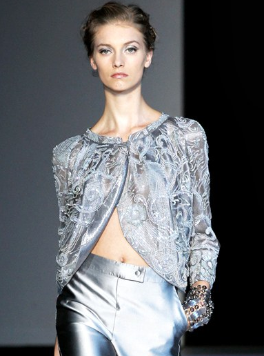 Giorgio Armani Metallic Embellished Jacket