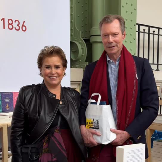 Luxembourg and Monaco Royals attend Paris Book Festival
