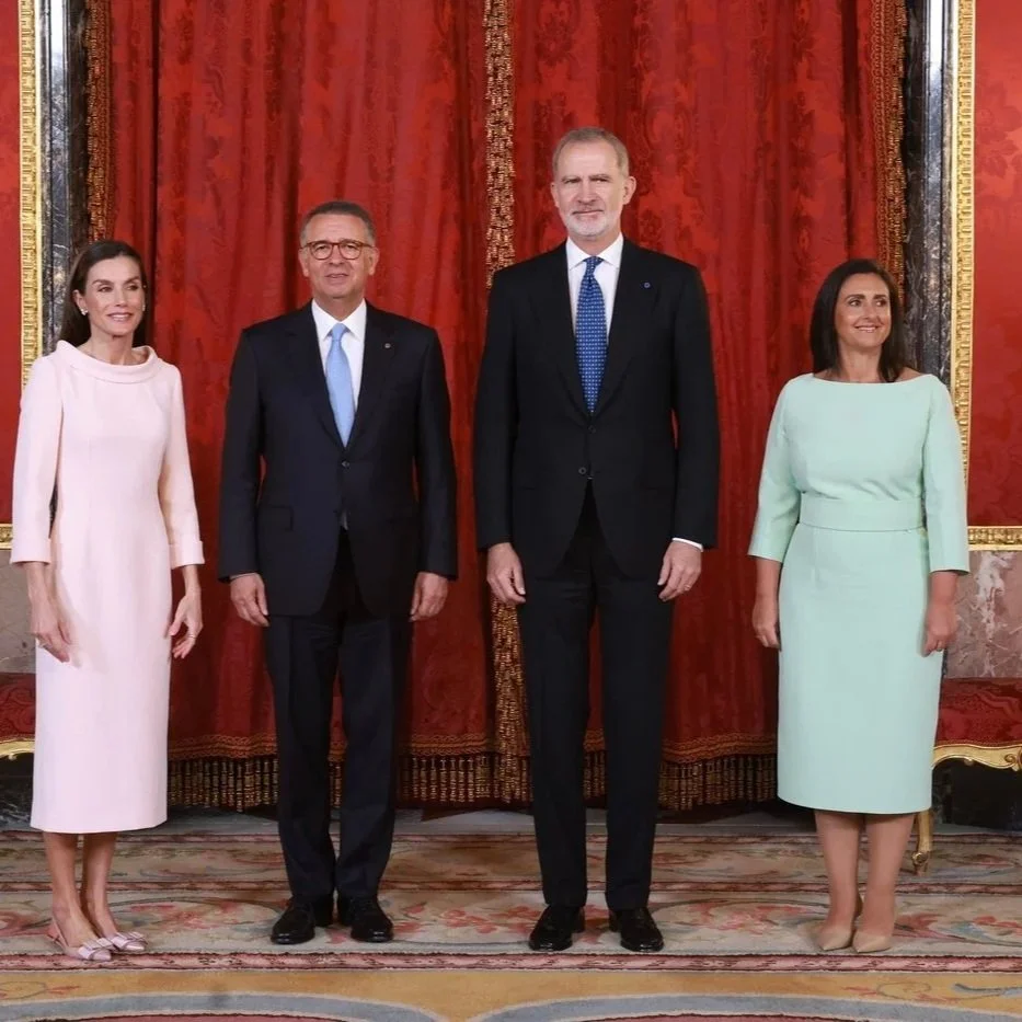 King Felipe and Queen Letizia host official lunch for President of Portugal