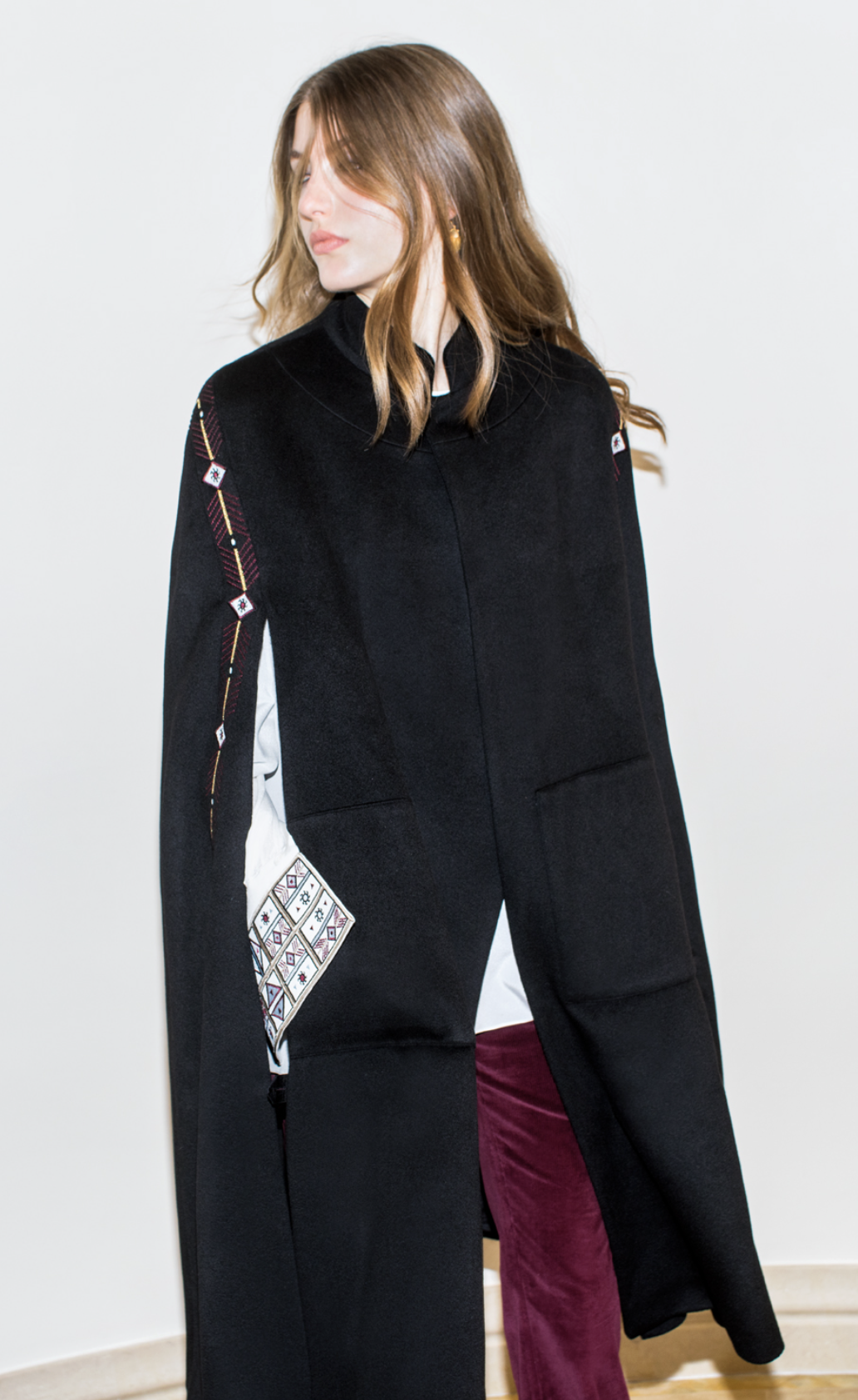 Zeus &amp; Dione Embroidered Cape