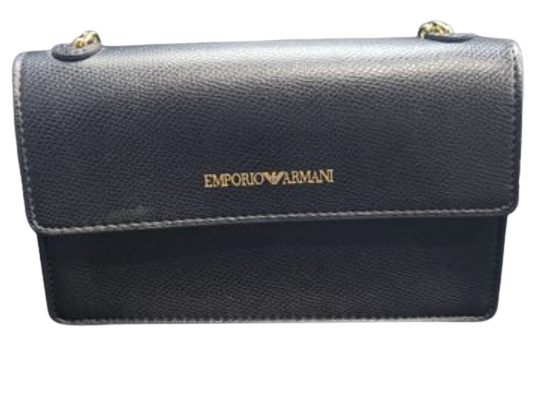 Emporio Armani Flap Wallet on Chain in Navy