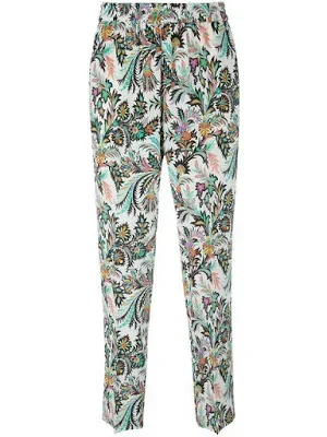 Etro Printed Cropped Trousers