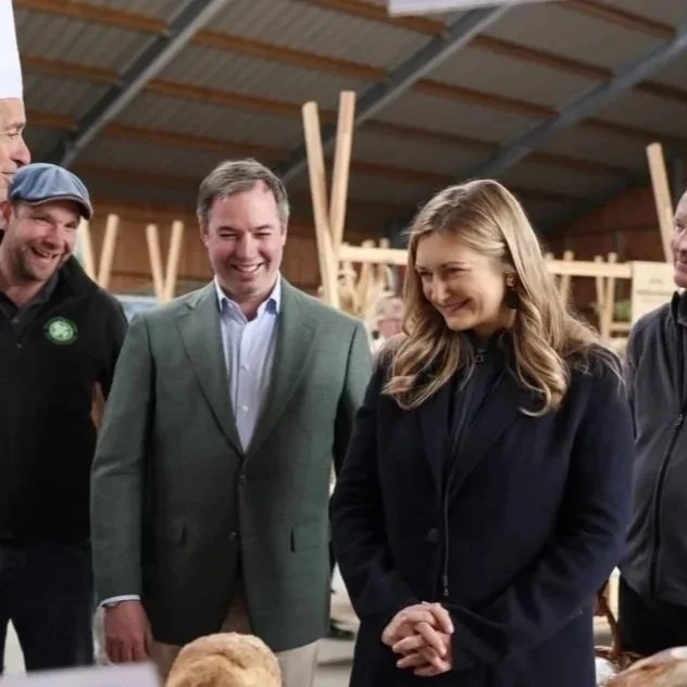 Grand Duke Guillaume and Grand Duchess Stéphanie visit Hueselt Farm