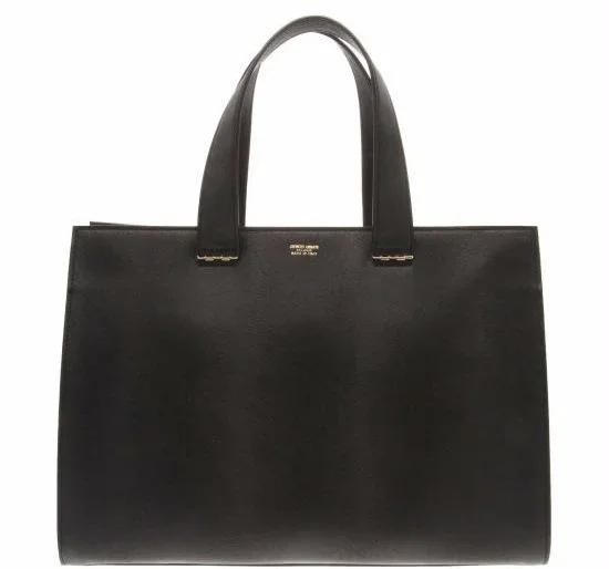 Giorgio Armani Shopper Tote Bag in Black