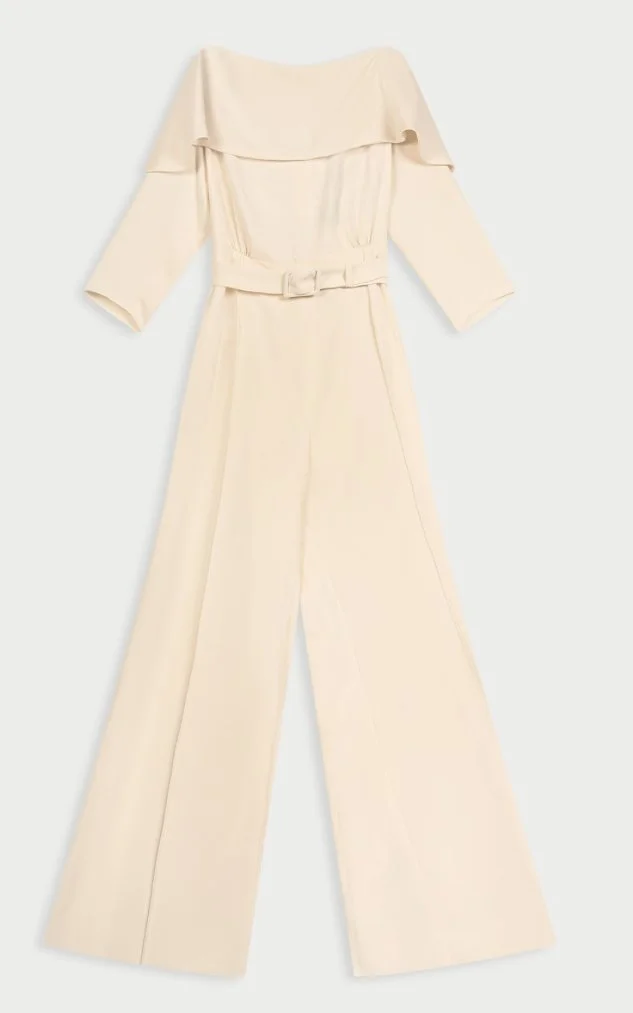 Natan Epou Jumpsuit in Pale Yellow
