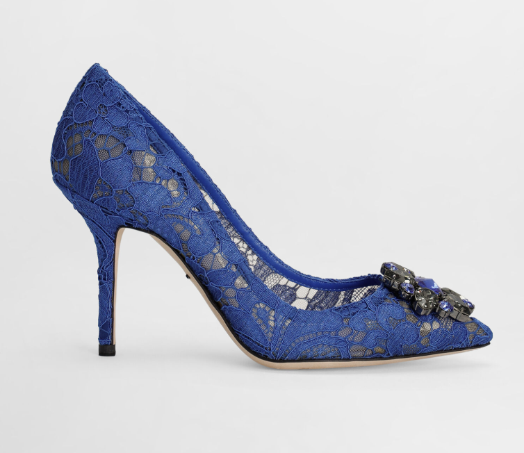Dolce &amp; Gabbana Bellucci Pumps in Blue Lace