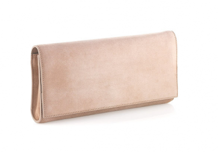 Hugo Boss Soada Clutch in Blue Suede