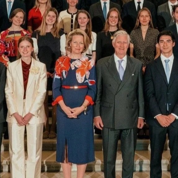 King Philippe and Queen Mathilde host reception for Harvard WorldMUN participants