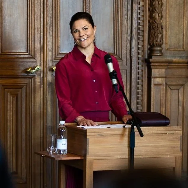 Crown Princess Victoria attends meetings at the Royal Palace